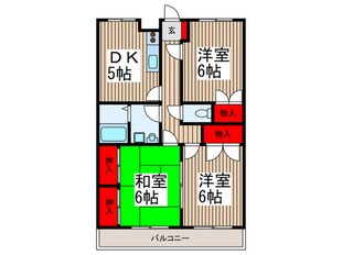 宮地コーポの物件間取画像